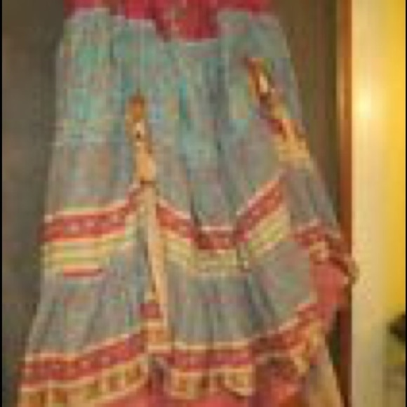 cathyhippy Layered Bustle Skirt